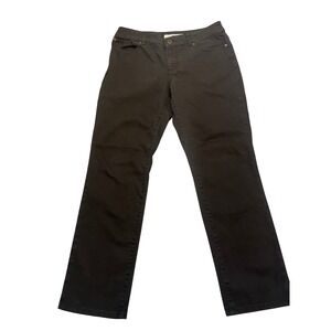 Chicos Jeans Women's Size 1 Short Platinum Denim Ultimate Fit Slim Leg Black‎